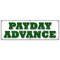 Signmission PAYDAY ADVANCE BANNER SIGN quick ez easy credit loans fast money loan B-72 Payday Advance - alternate 1
